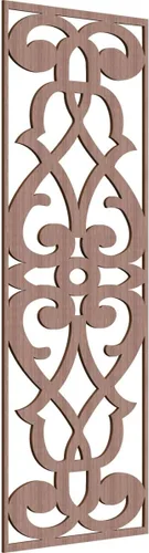 Vista 27 de 9 3/8"W x 24 3/8"H x 1/4"T Bellaire Decorativos Paneles de pared de madera calado, abedul