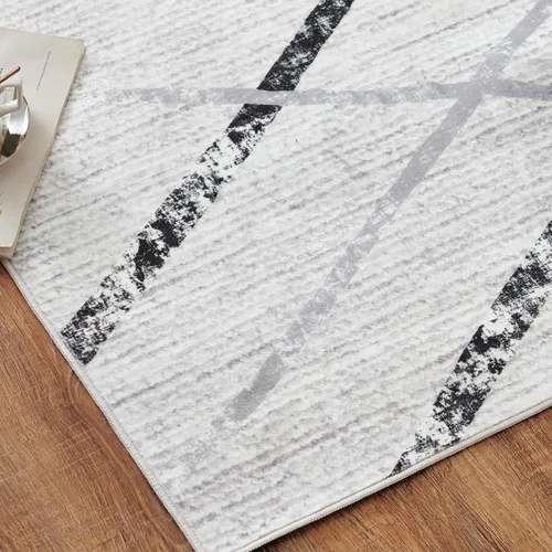 Vista 150 de jinchan Alfombra marroquí de pasillo 2x6 - Alfombra de pasillo lavable a máquina para cocina, alfombra moderna geométrica suave de pelo bajo