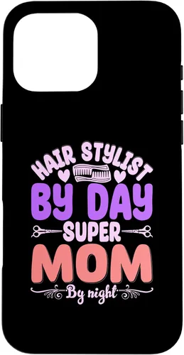 Vista 19 de Hair Stylists by Day Super Mom by Night Hair Stylist Case para iPhone 17