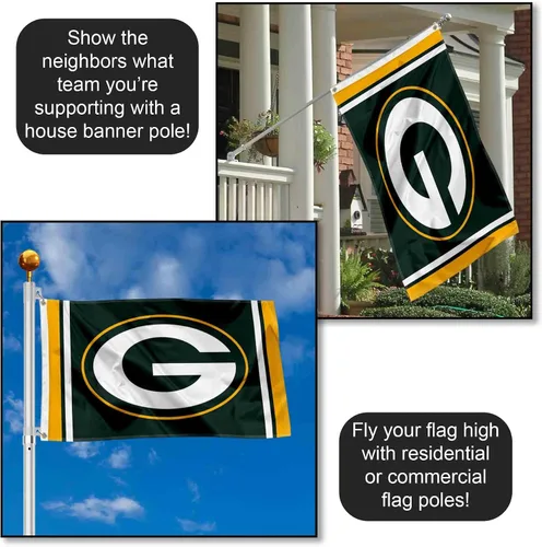Vista 3 de Green Bay Packers - Bandera grande de 3 x 5