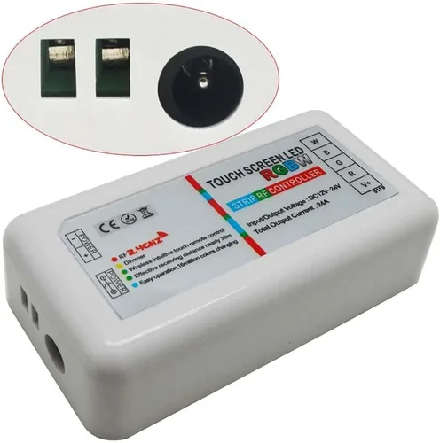 Vista 5 de RGBW RGB 4PIN 5PIN Controlador de tira LED 2.4GHz RF Pantalla táctil inalámbrica Control remoto 5050SMD 3528 RGBWW RGBCW LED Strip LED Bombilla