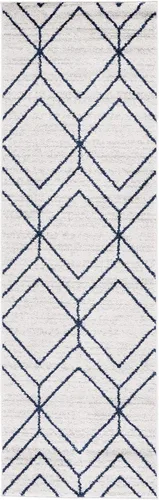 Vista 73 de SAFAVIEH Adirondack Collection - Alfombra decorativa, 2 x 3 pies, color negro y marfil, diseño geométrico moderno, no desprende pelusa y de fácil