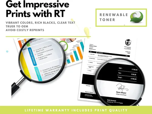 Vista 2 de Renewable Toner Cartucho de tóner MICR de alto rendimiento remanufacturado de Estados Unidos para impresoras láser HP 89X CF289X M507 M528 MFP