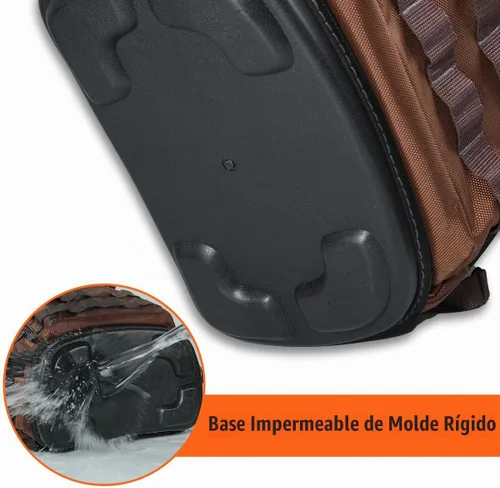 Vista 5 de WELKINLAND 70Pockets Mochila de herramientas HVAC con rollo de herramientas, mochila de bolsa de herramientas
