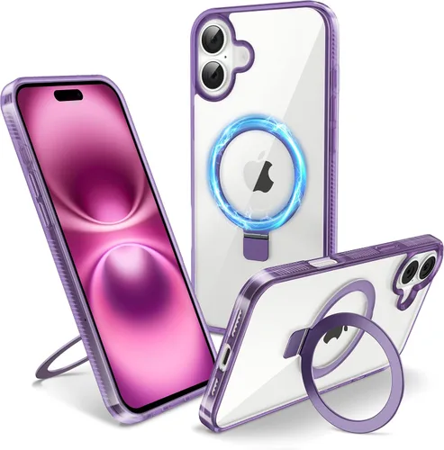 Vista 51 de Funda magnética para iPhone Air – [Soporte invisible integrado] [Compatible con MagSafe] [Protección contra caídas de grado militar] Cubierta