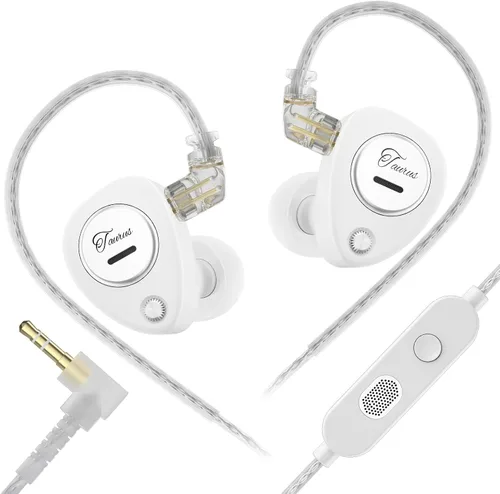 Vista 5 de KZ EDX PRO - Audífonos intrauditivos IEMs estéreo con graves, audífonos con cable de 3.5mm y cable desmontable de 2 pines, audífonos con aislamiento