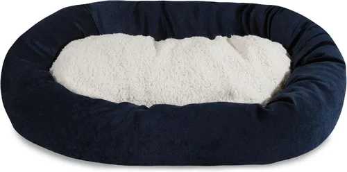 Vista 8 de Cama para perro de 24 pulgadas Apple Villa Collection Sherpa Bagel
