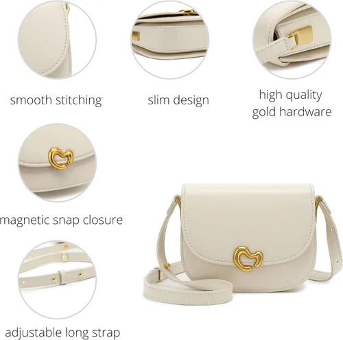Vista 5 de Scarleton Crossbody Bags for Women, Minimalist Purses for Women, Glossy Shoulder Bag Purse, Satchel Bags for Women, H2109