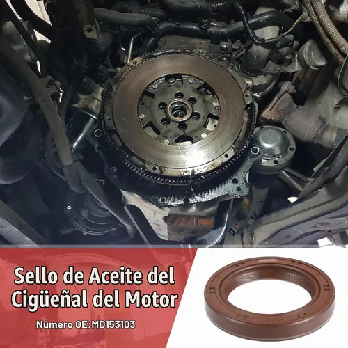 Vista 2 de uxcell 2 piezas de sello de aceite del cigüeñal del motor para Mitsubishi