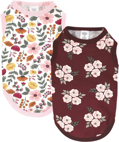 Vista 10 de Luvable Friends Camisetas de algodón para perros y gatos, 2 unidades, camuflaje plátano, talla XS