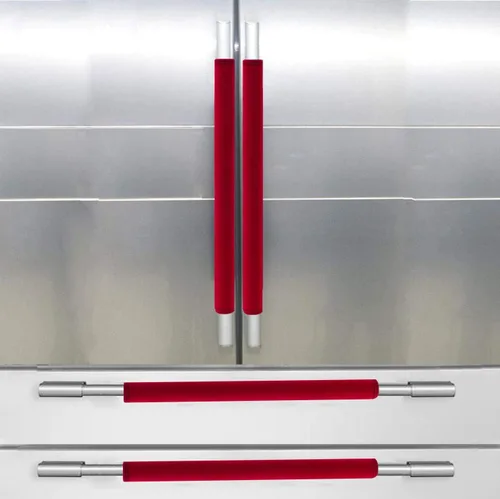 Vista 13 de Fundas para manijas de refrigerador, juego de fundas para manijas de electrodomésticos de cocina, horno microondas, nevera o lavavajillas, protector