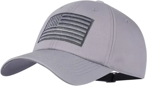 Vista 39 de IIN Gorra de béisbol con bandera estadounidense para hombres y mujeres, de perfil bajo, militar, militar, militar, para papá
