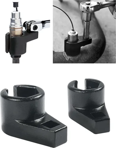Vista 5 de RACOONA Toma de sensor de oxígeno, accesorios de automóvil, enchufe universal de sensor de oxígeno de perfil bajo, unidad de 3/8 pulgadas por 7/8