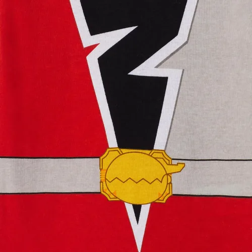 Vista 2 de Power Rangers Conjunto de pijama de algodón de 4 piezas para niño pequeñogrande