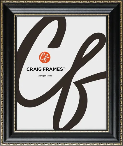 Vista 21 de Craig Frames Victoria, Marco de fotos de bronce adornado de 5 x 7 pulgadas con paspartú para mostrar una foto de 4 x 6 pulgadas