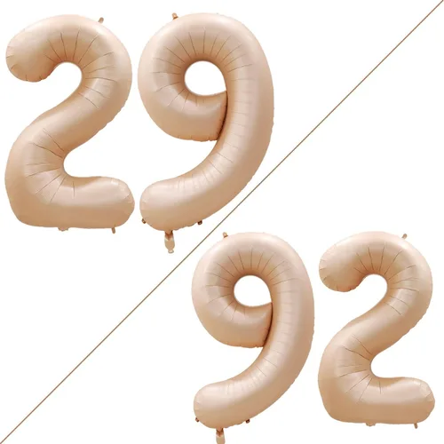 Vista 234 de Goer, conjunto de globos de papel aluminio para decoraciones de cumpleaños, globos de las letras de feliz cumpleaños y de números Oro