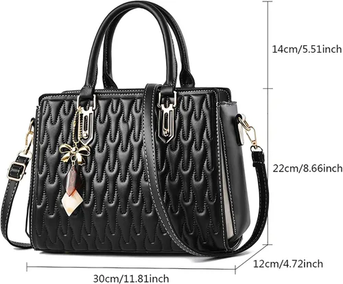 Vista 3 de Bolso tipo bandolera para mujer en cuero bolso de mano hobo bolso de mano de moda bolso de hombro bolso de mensajero bolso de cuero verde