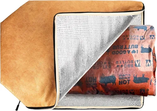Vista 3 de LRUI - Manta de barbacoa para ahumadores de carne en reposo y asar garantiza que la carne sea tierna y jugosa juegos de herramientas de barbacoa