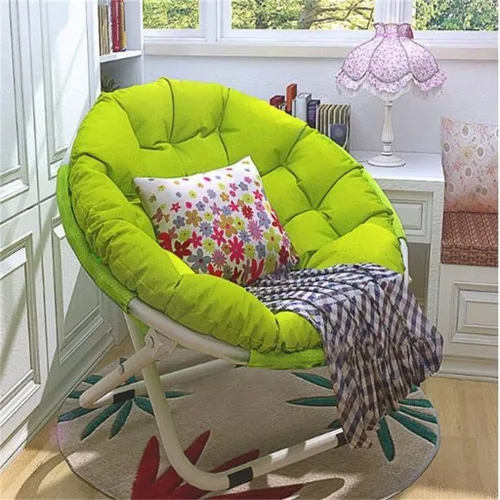 Vista 6 de Dormitorio individual sala de estar sofá perezoso mini minimalista plegable pequeño apartamento adulto casa sostener silla de tela