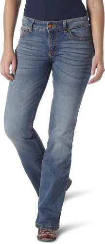 Vista 13 de Wrangler Jeans para mujer Cash de tiro medio con dobladillo ventilado Ultimate Riding espíritu americano