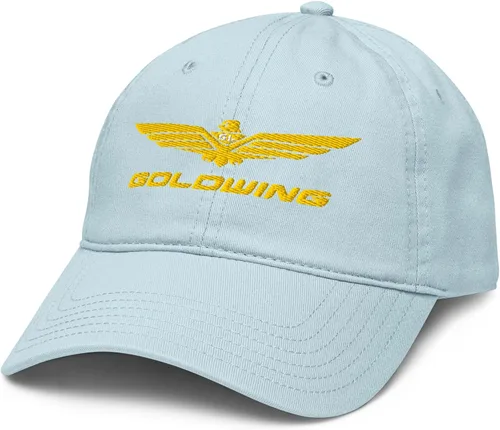 Vista 29 de Honda Gorro de béisbol ajustable con logotipo de Goldwing, Azul marino
