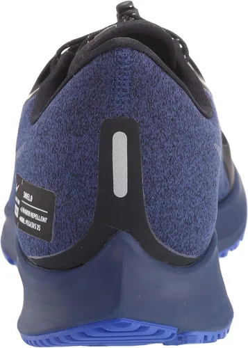 Vista 3 de Nike Air Zoom Pegasus 35 Shield Mens Running Shoe BlackMetallic Silver-Blue Void