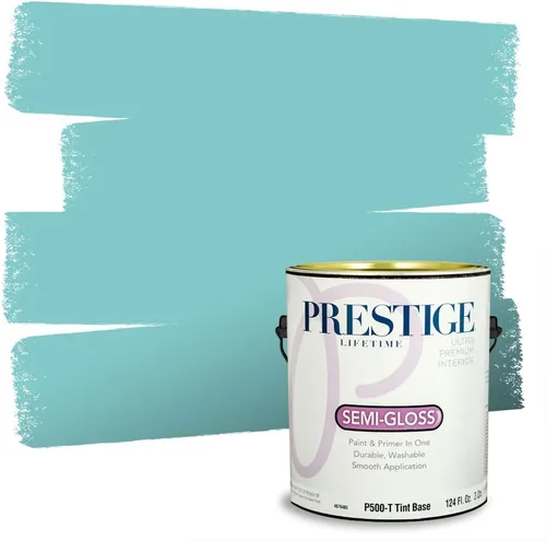 Vista 73 de PRESTIGE Pintura interior e imprimación en uno, salpicaduras acuosas, cáscara de huevo, 1 galón