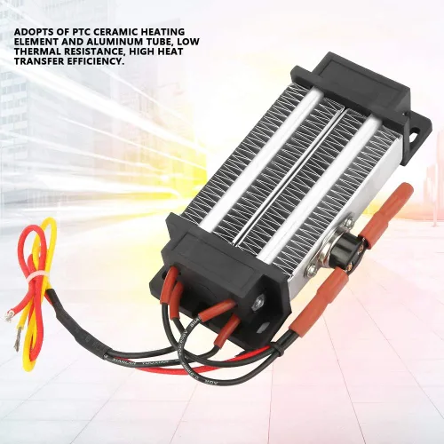 Vista 2 de Calentador de aire de cerámica, 110 V, 200 W/300 W, calentador eléctrico de temperatura constante, calefacción, calentadores de espacio