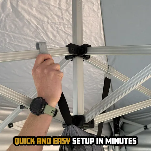 Vista 4 de Inserto compacto para tienda de campaña Compact Shelter – Se convierte en habitación cerrada con ventanas de malla, puerta con cremallera, suelo