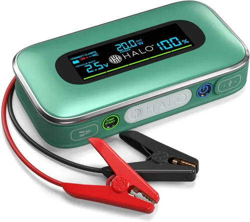 Vista 12 de Halo Bolt - Arrancador de batería de coche de 1500 A, banco de energía, luz Plateado