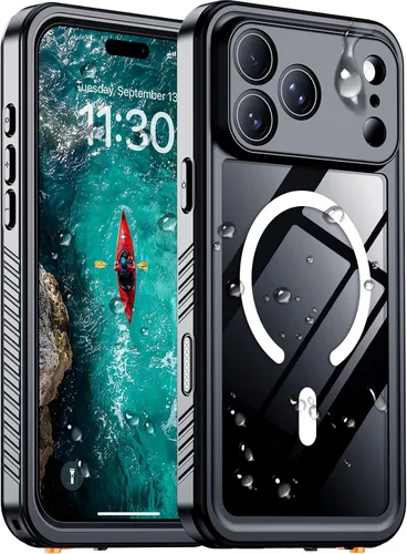 Vista 69 de Temdan - Funda impermeable diseñada para iPhone 12, protector de pantalla y cámara integrado IP68 bajo el agua, cuerpo completo, a prueba de caídas