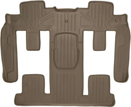 Vista 27 de SMARTLINER Juego de alfombrillas de piso de 2 filas compatibles con Chevrolet Traverse 2011-2017