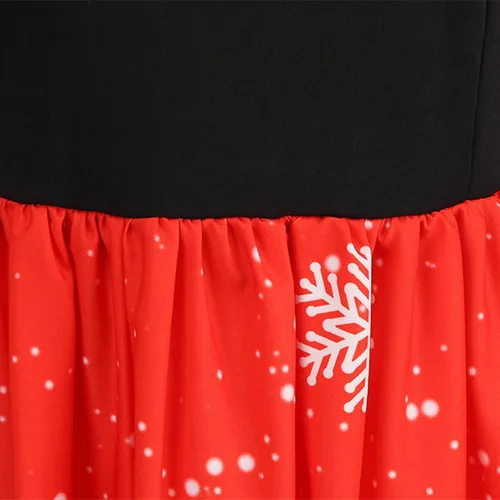 Vista 5 de Vestido de manga larga con dobladillo con estampado delgado para mujer