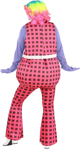 Vista 4 de Trolls - Disfraz de brillos con purpurina de talla grande, disfraz de Halloween de figura completa
