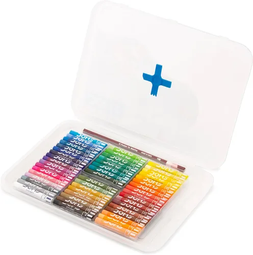 Vista 5 de Doms 50 tonos de colores surtidos pasteles al óleo, tonos brillantes y uniformes