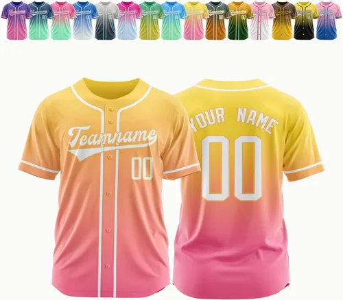 Vista 32 de Camiseta de béisbol personalizada, nombre de béisbol personalizado, logotipo de número, camiseta de béisbol personalizada para hombres, mujeres