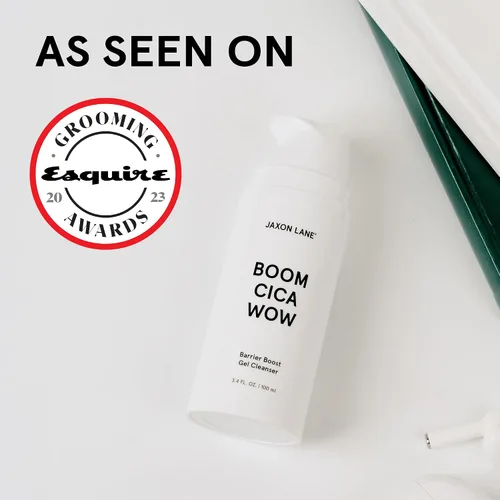 Vista 7 de Jabón facial Centella para hombres Cuidado de la piel: BOOM CICA WOW - Gel limpiador hidratante para piel grasa, seca, propensa al acné, limpiador