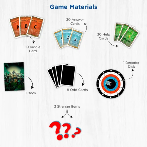 Vista 4 de La Casa de los Acertijos Exit: El Juego - Un juego de Kosmos de Thames & Kosmos Experiencia de habitación de escape en casa basada en cartas