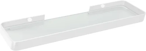 Vista 7 de Z metnal Estantes pequeños de vidrio para baño, estante flotante negro mate, mini organizador de estantes de pared, montaje en la pared
