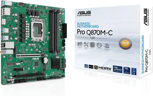 Vista 9 de ASUS Pro Q670M-C-CSM LGA 1700 (Intel 12ª y 13ª generación e Intel vPro) placa base comercial mATX