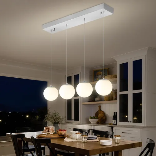 Vista 45 de ykolupty Lámpara colgante negra de 1 luz moderna de globo de vidrio gris ahumado, luces colgantes para isla de cocina, luces colgantes ajustables