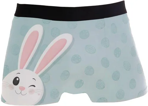 Vista 8 de Calzoncillos tipo bóxer para hombre, ropa interior de huevo, calzoncillos tipo bóxer suaves Pascua 01