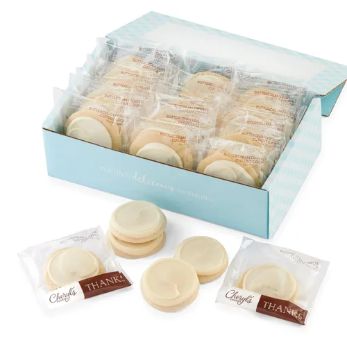 Vista 10 de Cheryl's Cookies® Galletas de azúcar de otoño congeladas con crema de mantequilla, envueltas individualmente, 24