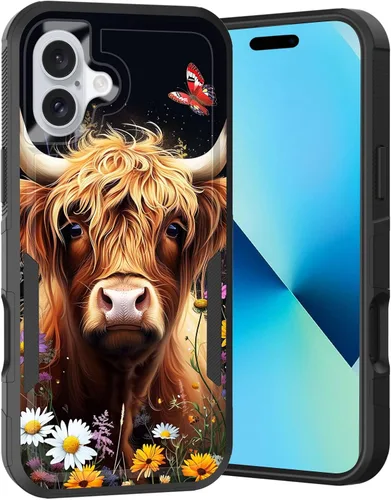 Vista 230 de Funda para iPhone Air, doble capa híbrida resistente resistente a prueba de golpes de policarbonato duro + funda protectora de silicona suave