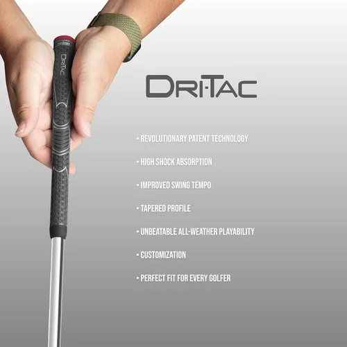 Vista 5 de Winn Dri-Tac - Paquete de agarre de golf estándar gris oscuro de 13 piezas