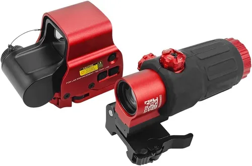 Vista 5 de 558+G33 - Mira híbrida holográfica óptica con lupa G33, mira refleja de punto verde/rojo 558 + combo de lupa G33 3X, multiplicador de liberación