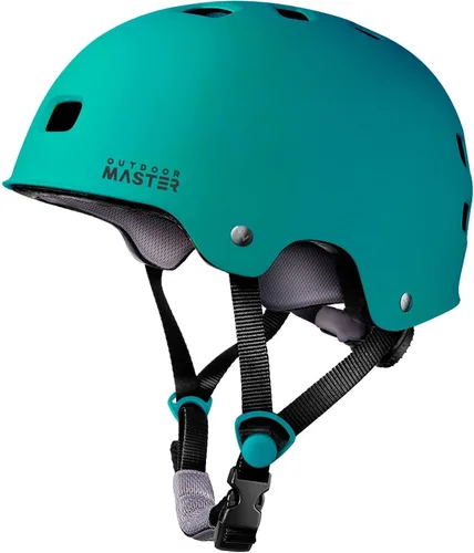Vista 17 de OutdoorMaster - Casco de patineta y ciclismo, dos forros extraíbles, ventilación, para varios deportes, scooter, patinaje en línea, patinaje