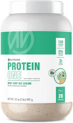 Vista 10 de NutraOne ProteinOne Whey Protein Promueve la recuperación y desarrolla músculo con un batido de proteínas en polvo para hombres y mujeres