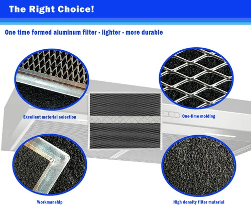 Vista 3 de HPF30 Filtros de carbón sin conductos Filtro de carbón compatible con filtro de campana Broan S97020466 14-5/8 pulgadas x 12-7/8 pulgadas