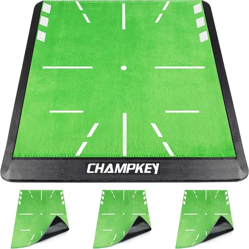 Vista 8 de CHAMPKEY Heavy-Duty Golf Hitting Mat - Swing Path Feedback Golf Practice Mat - Ideal for Indoor and Outdoor Training